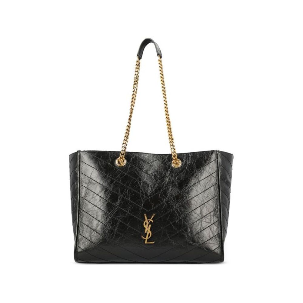 Saint Laurent Women Niki E/W Suede Leather Tote